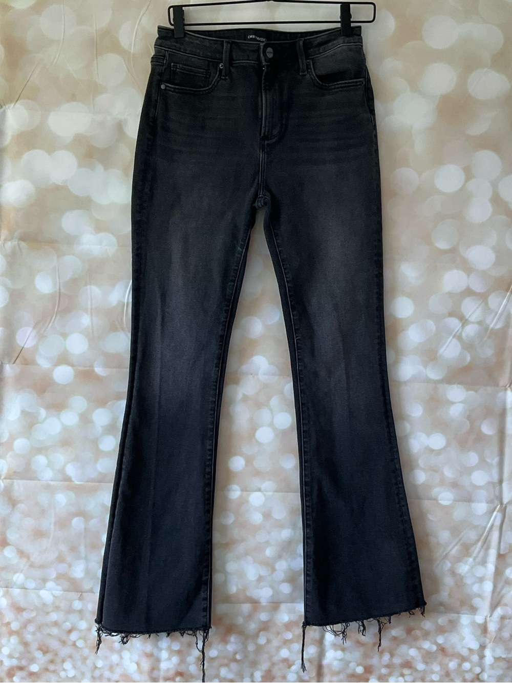 Driftwood Black Flared Jeans